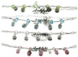 72 Bulk SilveR-Tone Chain With Flower Charms