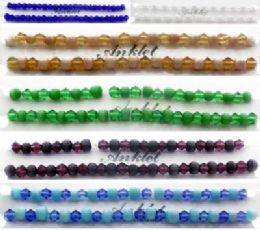 72 Bulk Assorted Color Beaded Cats Eye Anklet