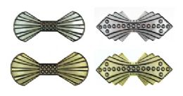 72 Wholesale Gold Tone And Silver Tone Hair Barrette