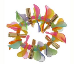 72 Wholesale Assorted Color Transparent And Translucent Petal Beads
