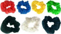 72 Wholesale Assorted Color Scrunchies
