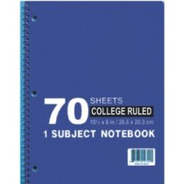 48 Pieces 1 Subject Notebook, 70 Sheets, Wide Ruled - Notebooks