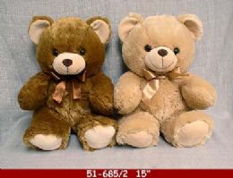 12 Bulk 15" Soft Plush Bear With Love Heart