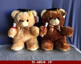 12 Wholesale 15" Soft Plush Grad Bear