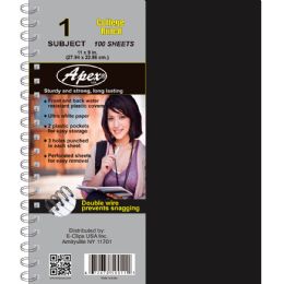 36 Pieces 1 Subject Poly Notebook - College Ruled - Notebooks