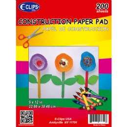 12 Packs Construction Paper Pack - 9" X 12" - Paper