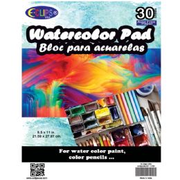 36 Bulk Water Color Pad, 8.5x11, 30 Sheets