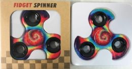 48 Wholesale Wholesale Multicolor Tie Dye Theme Graphic Turbo Fidget Spinners