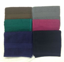 120 Wholesale Eurocale Bleach Resistant Colored Hand Towels 16 X 27 Chocolate Brown