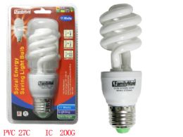 72 Pieces 11 Watt Energy Saving Spiral Lightbulb - Lightbulbs