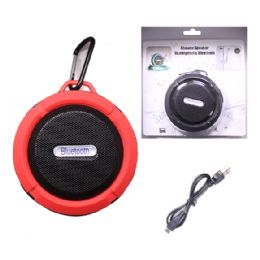12 Pieces Waterproof Bluetooth Shower Speaker In Red - Speakers and Microphones