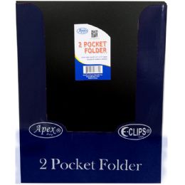 48 Pieces 2 Pocket Poly Folder No Holes Matt/shinny Black - Folders and Report Covers