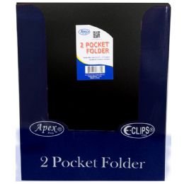 48 Pieces Black Plastic 2 Pocket Folders - 9.5" X 11.5" - Folders and Report Covers