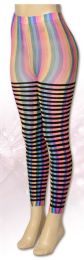 36 Wholesale Queen Size Women Rainbow Leggings