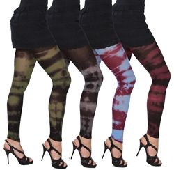 24 Wholesale Queens Size Only Women's Fashion Tights With Spandex