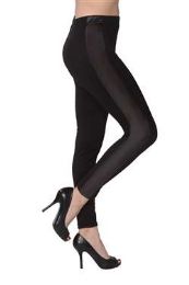 36 Wholesale Women's Black Tuxedo Leggings
