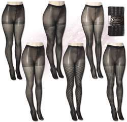 48 Wholesale Queen Size Isadora Fashion Textured Tights