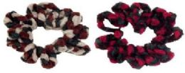 60 Wholesale Assorted Multi-Color Crochet Look Hair Scrunchies