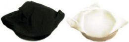 72 Wholesale Headband Scarf Assorted Black And White.