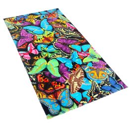 24 Pieces Cotton Printed Fiber Reactive Beach Towel 30" X 60" Butterfly - Beach Towels