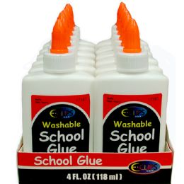 48 Wholesale Washable School Glue, 4 Oz.