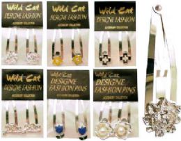 72 Wholesale Assorted Goldtone Snap Clips.