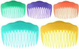 108 Wholesale Assorted Bright Color Acrylic Hair Combs