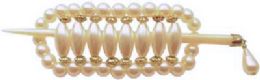 72 Wholesale Pearleque And Goldtone Hair Pins