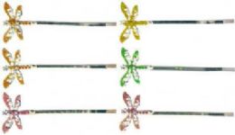 72 Wholesale Silvertone Bobby Pin, With Silvertone Flower And A Silvertone Lady Bug Or Butterfly