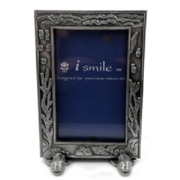 10 Wholesale Small Pewter Picture Frame With Images Of Sea Life And Two Fish At The Bottom