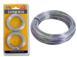 96 Wholesale 2pc Silver Wire, 25m Each