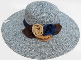 60 Pieces Ladies' Hat W. Flower - Sun Hats