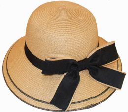 60 Pieces Ladies' Hat W. Bow - Sun Hats