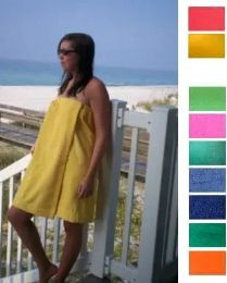 6 Pieces Ladies Spa Towels Wraps In Royal Blue - Beach Towels