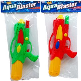 12 Wholesale 18" Water Gun W/ Pump Actn In P-Bag W/ Header, Assrt