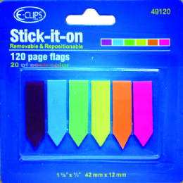 48 Wholesale Arrow Page Flags, 120 Ct.