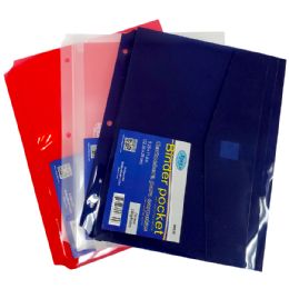 48 Wholesale Binder Pockets, 3 Holes