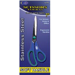 48 Pieces Professional Home & Office Scissors, Soft Handles, 7" - Scissors