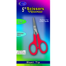 48 Pieces Children's Scissors, Blunt Tip, 5" - Scissors