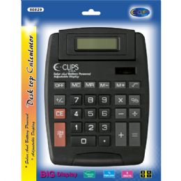 48 Bulk Calculator, Desk Top, Solar & Battery Powered, Adjustable Display