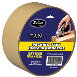48 Wholesale Packing Tape 1.89"x 55yds - Tan