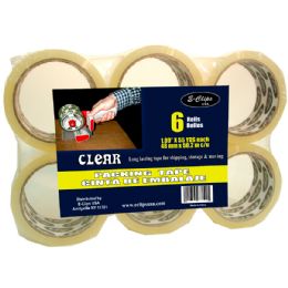 16 Wholesale Packing Tape, Clear, 1.89"x55 Yds, 6 pk