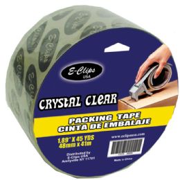 48 Wholesale Packing Tape, Crystal Clear, 1.89" X 45 Yds