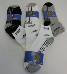 48 Wholesale Men's Sports Ankle Socks
