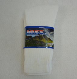 60 Wholesale Womens Basic White Crew Socks Size 9-11