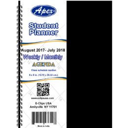 60 Wholesale 2017 - 2018 Student Agenda, Double Wire, 5x8, Blue, Red