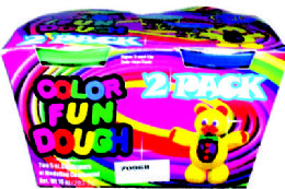 24 Units of 2 Pack Color Fun Dough - Clay & Play Dough