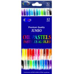 48 Pieces Jumbo Oil Pastels 12 Pack - Art Paints