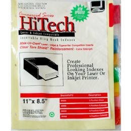90 Pieces Keer Fax 8 Clear Tab Dividers - Tab Dividers