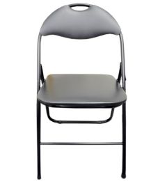 6 Wholesale Big Black Folding Chair W Back Rest